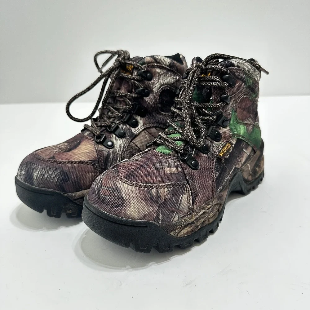RedHead Cougar II Hunting Boots Kids Youth Size 4 Camo Waterproof Lace Up